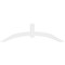 Ekena Millwork Archdale Architectural Grade PVC Gable Bracket, 96"W x 28"H x 4"D x 6"F, 7/12 Pitch GBP096X28X0406ARC00 - alternate 5
